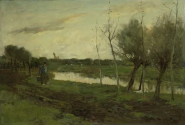 Landschap met kanaal