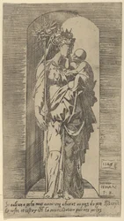 De Maagd en het Kind in een nis, 1543