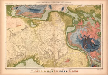 Geologische en geografische atlas van Colorado en aangrenzende gebieden