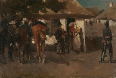 De troepen inkwartieren