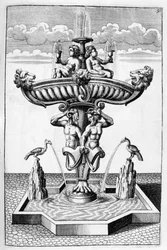 Ontwerp voor een sierfontein, 1664