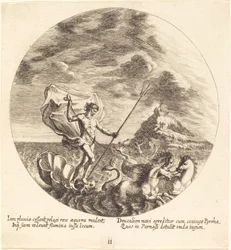 Deucalion en Pyrrha Landen op Parnassus