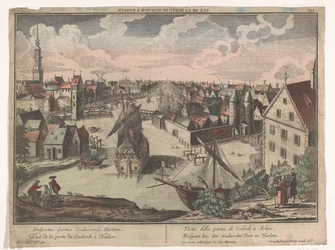 Gezicht op de Schalkwijker Poort te Haarlem
