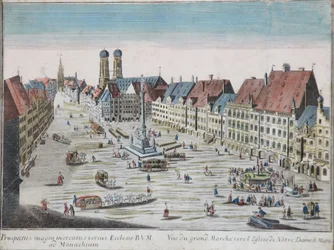 Kijkdoosfoto München Marienplatz Z