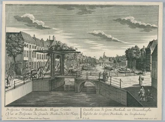 Kijkdoos, uitzicht op de Grote Bierkade, Den Haag