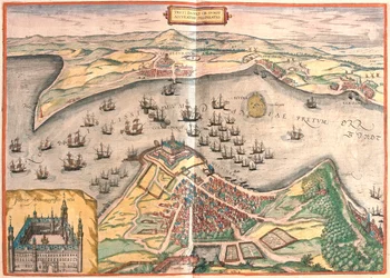 Helsingor, Deens - Helsingborg, Zweeds - in 