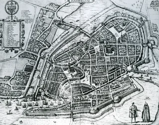 Kaart van Hamburg, uit 