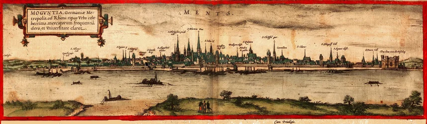 Uitzicht op Mainz, 1572