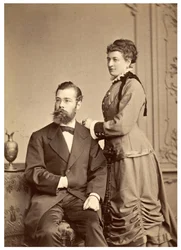 Portret van Hermann von Ihering met zijn eerste vrouw, Anna Maria Clara Belzer Wolf