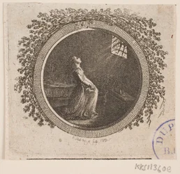 Titelvignet voor S. Richardson: "Miss Clarissa Harlowes Historie", zesde deel