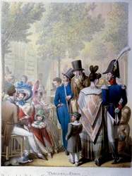 Boulevard des Italians, het café Hardy in Parijs in de 19e eeuw