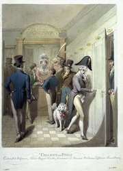 Het kantoor van het Théâtre Français, uit Tableau de Paris