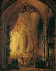 Processie in een kathedraal