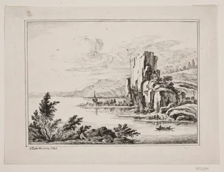 Berglandschap bij een meer