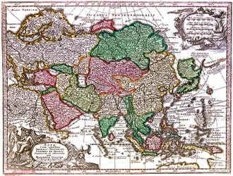 Kaart van Azië