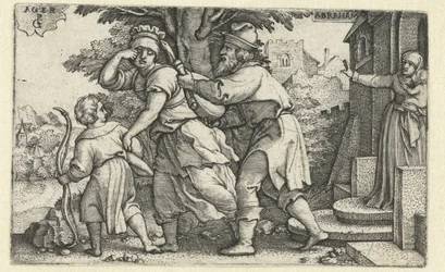 Abraham verdrijft Hagar en Ismaël