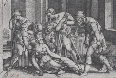 Zelfmoord van Lucretia, uit Scènes uit de Romeinse Geschiedenis
