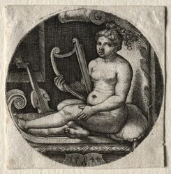 De harpist, 1544