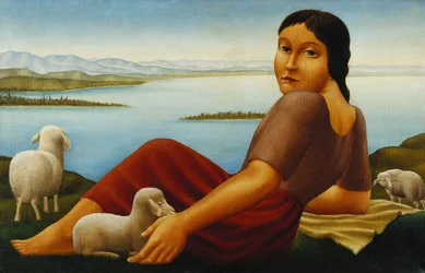 Meisje met schapen, 1923