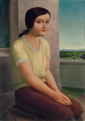 Zittend meisje, 1927