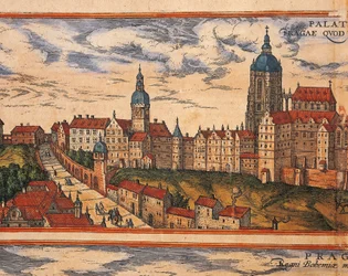 Tsjechië, Praag, Uitzicht op de citadel