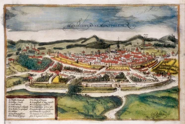 Plattegrond van de stad Montpellier
