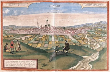 Sankt Pölten, Oostenrijk (gravure)