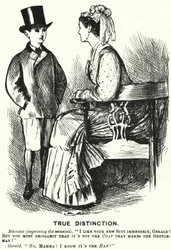 Punch cartoon: True Distinction (gravure)