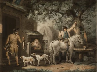 De terugkeer van de sportman, gegraveerd door William Ward (1766-1826)