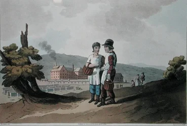 Fabriekskinderen, uit `Costume of Yorkshire