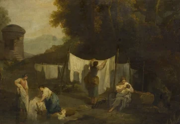 De bleekgronden (Boeren die linnen wassen)