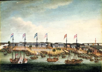 De Hongs in Canton, voor 1820
