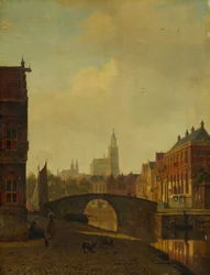 Denkbeeldig uitzicht op Arnhem, eind jaren 1830