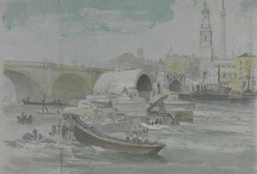 De sloop van de oude London Bridge