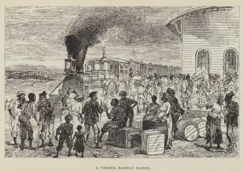 Een treinstation in Virginia