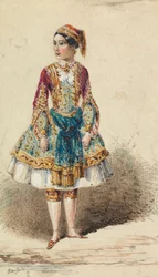 Meisje in Nabij-Oosterse Kleding