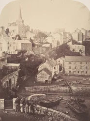 Deel van Tenby Town en haven, 1853