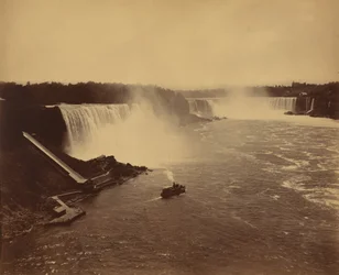 Niagara watervallen,c. 1890 (foto)