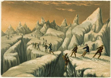 De Glacier du Tacconnay, uit De beklimming van de Mont Blanc