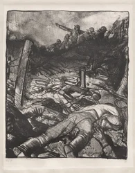 Oorlogsserie: De aanval, detail links