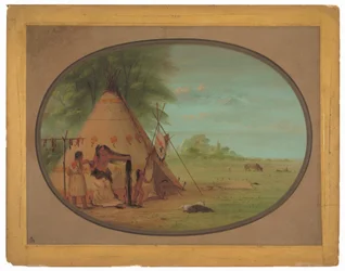 Een Crow Chief bij zijn toilet