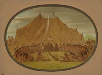 Een Hondenfeest - Sioux, 1861-1869