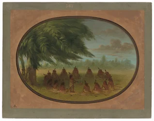 Een Indiaanse Raad - Sioux