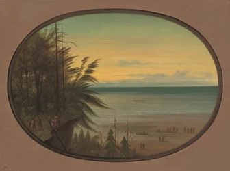 Een Indiaanse ladder - Nayas Indianen, 1855-1869