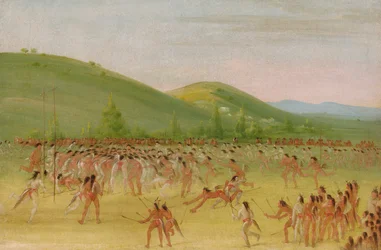 Balspel van de Choctaw--Bal omlaag