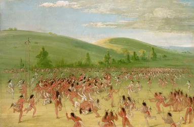 Balspel van de Choctaw-bal omhoog