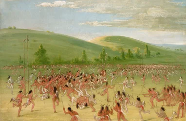 Balspel van de Choctaw--bal omhoog, 1834-1835