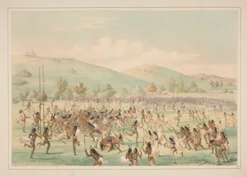 Balspel, pl. 23 uit het Noord-Amerikaanse Indianenportfolio