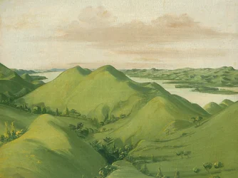 Prachtige Grassy Bluffs, 110 mijl boven St. Louis