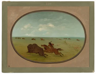 Buffeljacht, Sioux Indianen, Boven Missouri